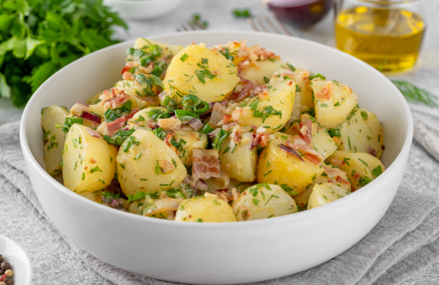 Kartoffelsalat insalata di patate in stile bavarese